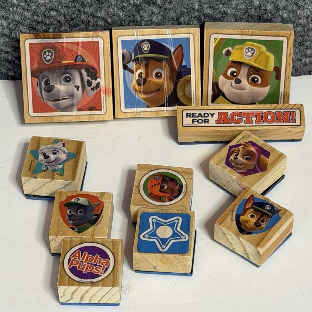 Paw Patrol Stamp 11 Piece Lot
